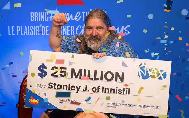 Ontario man yells 'I'm a friggin' millionaire' after $25M lottery jackpot win