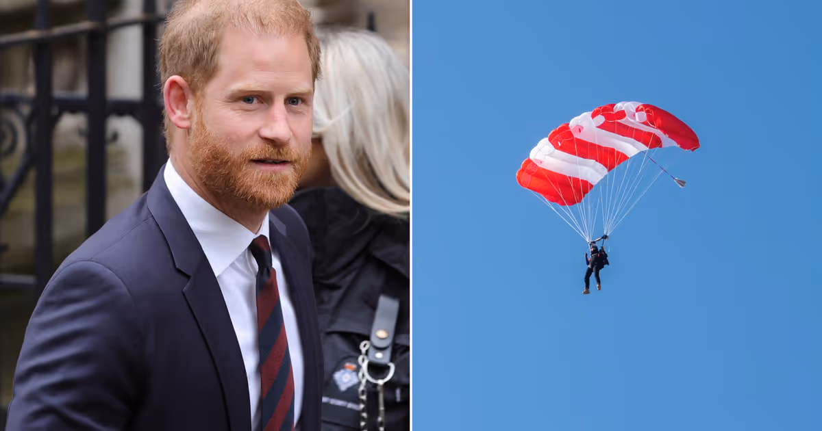 Prince Harry just jumped out of a plane in Ontario