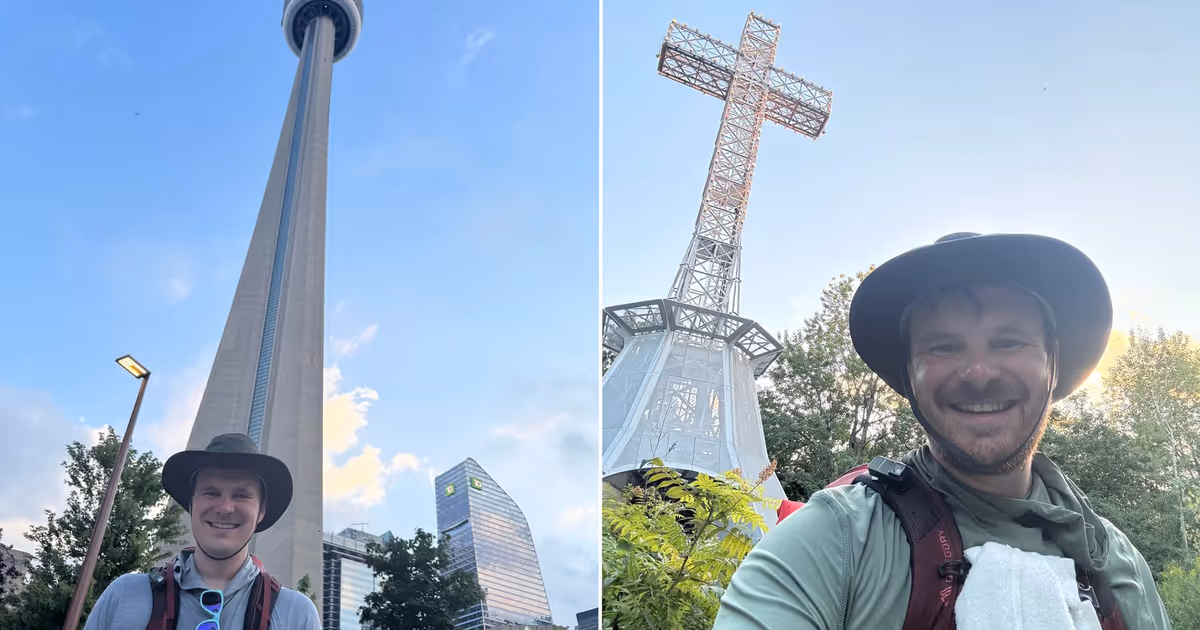 Someone just walked all the way from Toronto to Montreal to 'touch grass'