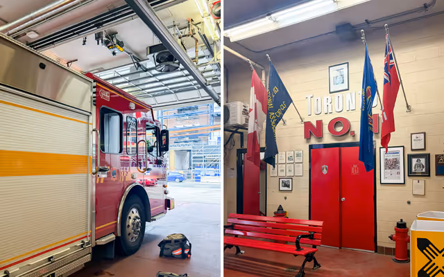 You can just walk into a Toronto Fire station and ask for a tour