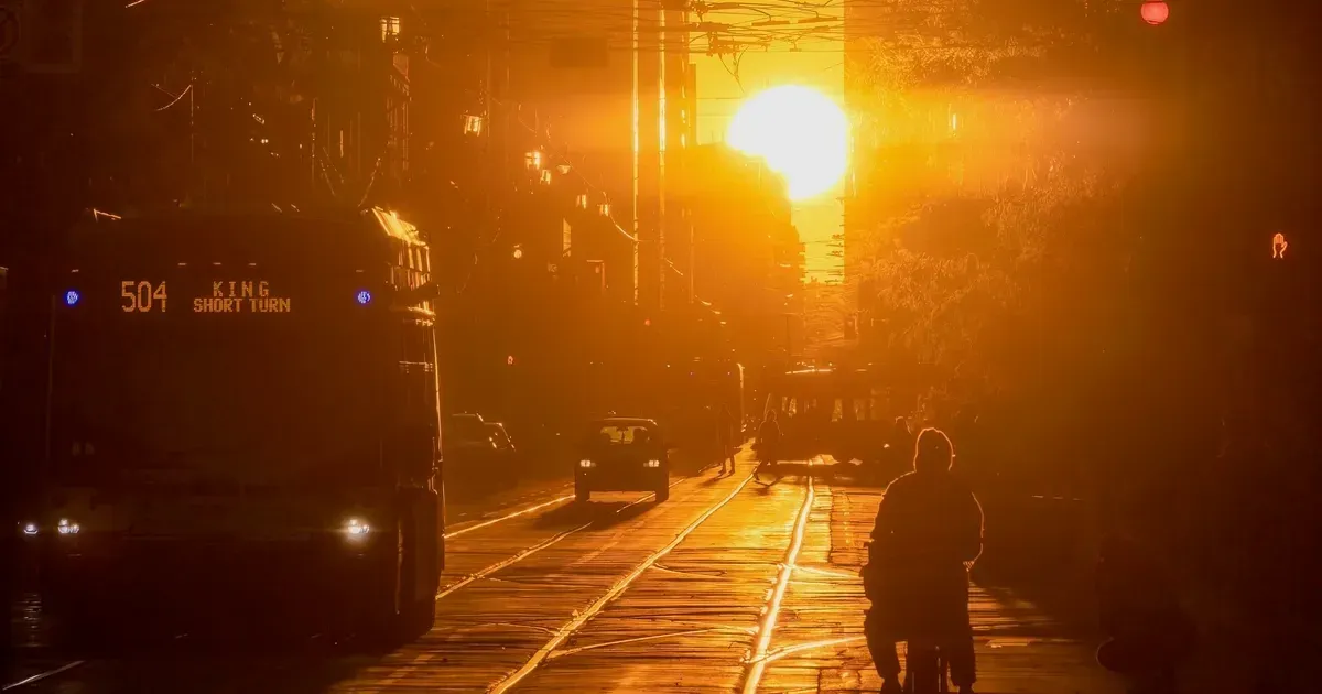 Toronto's most spectacular sunset of the year takes place this weekend