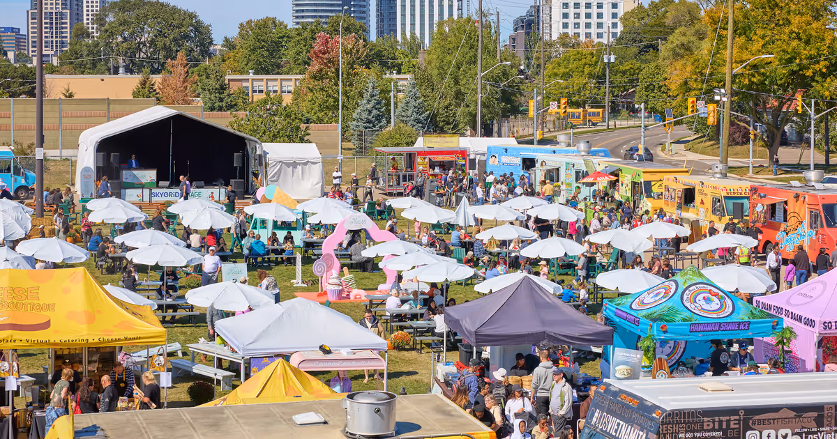 Free Toronto food festival takes over mall parking lot with 50+ vendors and food trucks