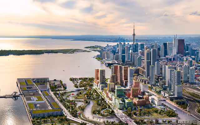 Trail winding through Toronto's new human-made island opens next month