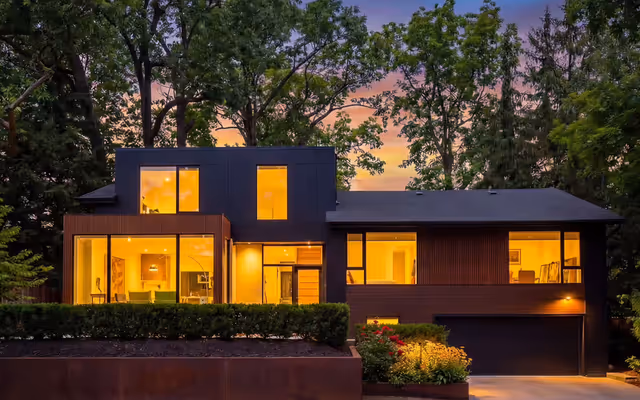 Toronto home inspired by French modern architecture selling for under $5M