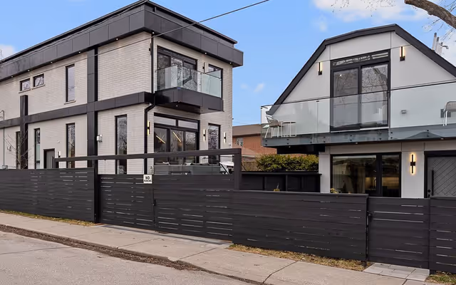Two modern homes on a single Toronto lot hit market for over $3 million
