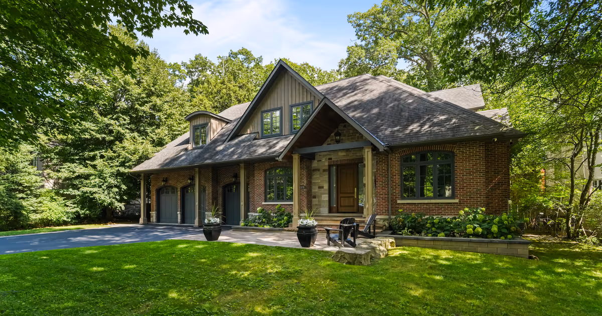 Recently renovated Ontario estate under $6M feels like a private woodland oasis