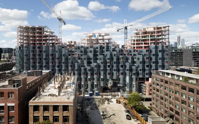 Dazzling photos show Toronto's 'mountain range' condo coming to life