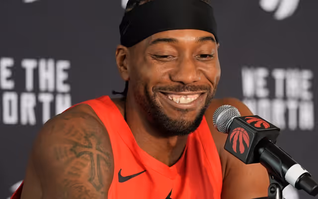 What Kawhi Leonard said about his iconic laugh in return to Toronto