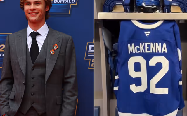 Toronto Maple Leafs top pick had to settle for fourth jersey number choice