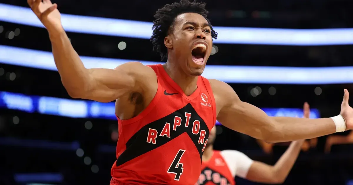 Toronto Raptors' Scottie Barnes lost his pants and the internet can't handle it