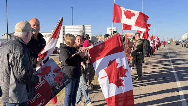 Wainwright residents pay their respects as soldiers leave town following deadly training exercise
