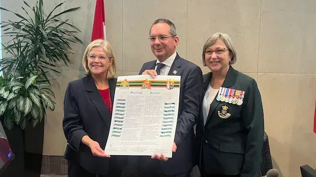 Dutch officials honour Hamilton soldiers who freed their village from Nazi occupation during WWII