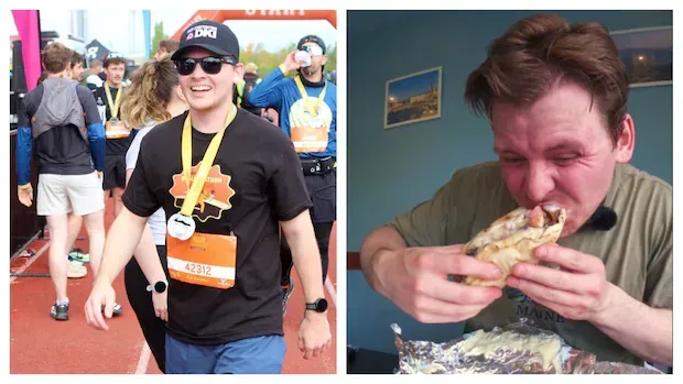 This Nova Scotian just ran his first marathon. He trained for it by eating donairs