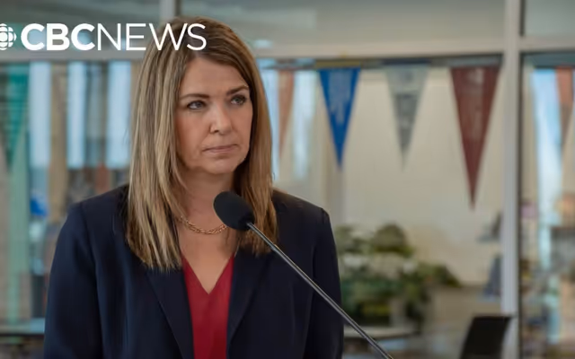 Watch live as Alberta Premier Danielle Smith addresses ongoing trade war with the U.S.