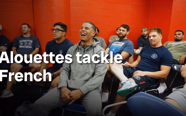 How learning French is helping Montreal Alouettes players bond as a team