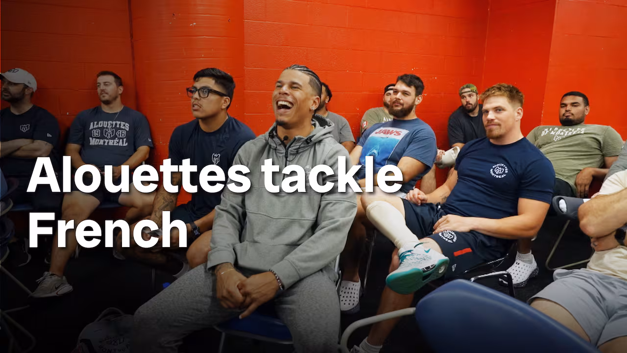 How learning French is helping Montreal Alouettes players bond as a team