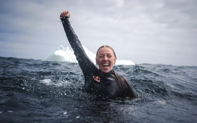 Molly Carlson makes history by diving off an iceberg | Hanomansing Live