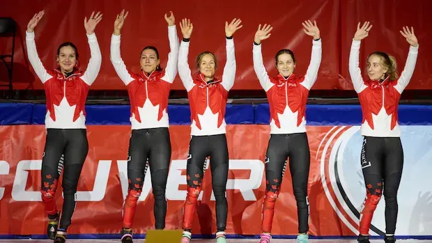 Canadian women win relay gold, Laoun takes 500m silver at short track World Tour opener