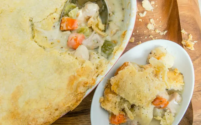 Turkey Pot Pie: Classic comfort food, this dish will make the most of your gobbler